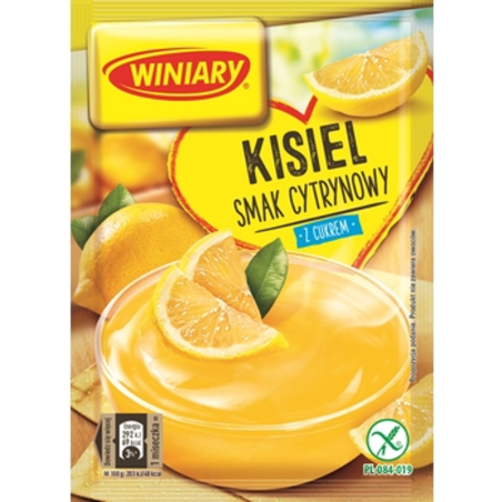 WINIARY Kisiel z cukrem smak cytrynowy 77g