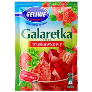 Gellwe Galaretka smak truskawkowy 72g