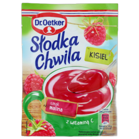 Dr. Oetker Słodka Chwila Deser o Smaku Malinowym - Kisiel Malinowy 30g