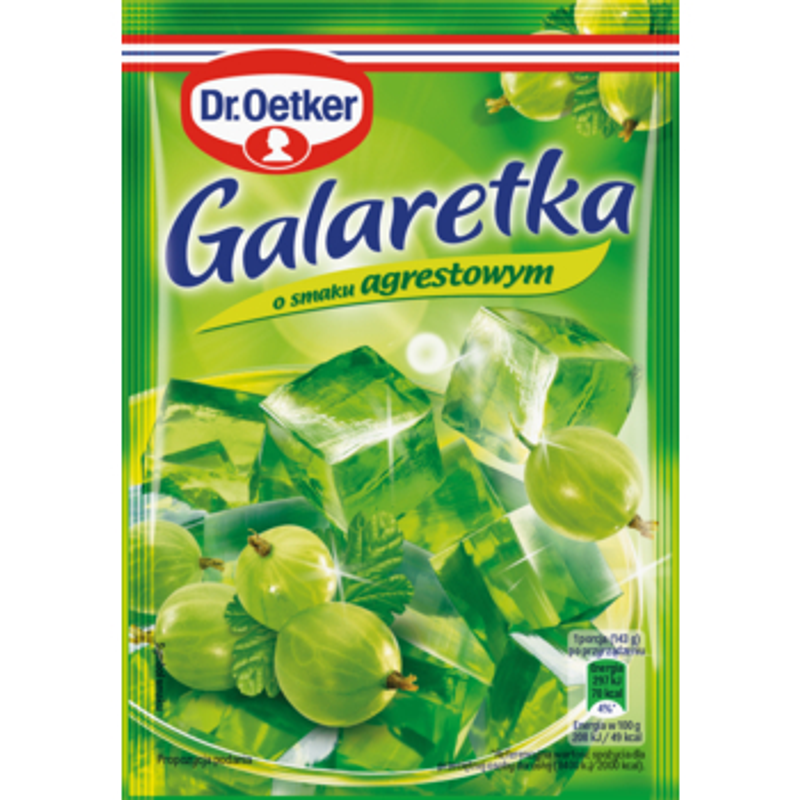 Dr. Oetker Galaretka o smaku agrestowym 72 g