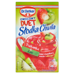 Dr. Oetker Słodka Chwila Owocowy Duet Truskawka & Kiwi Kisiel z kawałkami owoców 32 g
