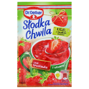 Dr. Oetker Słodka Chwila Kisiel truskawkowy z owocami 31,5g