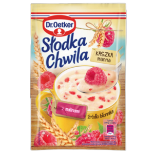 Słodka Chwila Kaszka manna smak malinowy 49g