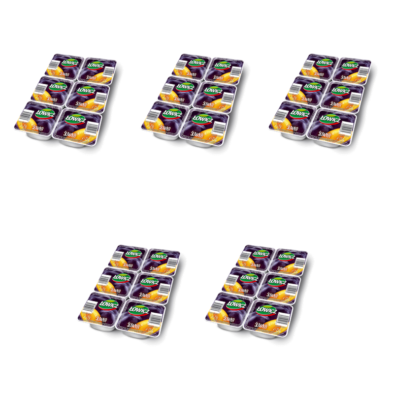 Łowicz Produkt owocowy do smarowania Śliwka 6x25 g X5