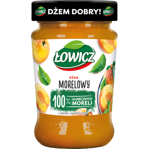 Łowicz Dżem morelowy o obniżonej zawartości cukrów 280 g X8
