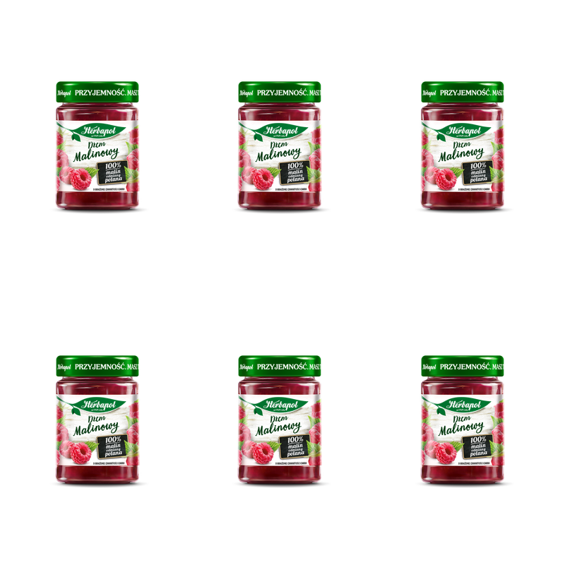 Herbapol dżem malinowy 280g X6