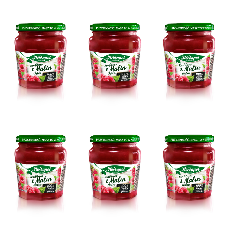 Herbapol konfitura z malin extra 240g X6