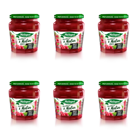 Herbapol konfitura z malin extra 240g X6