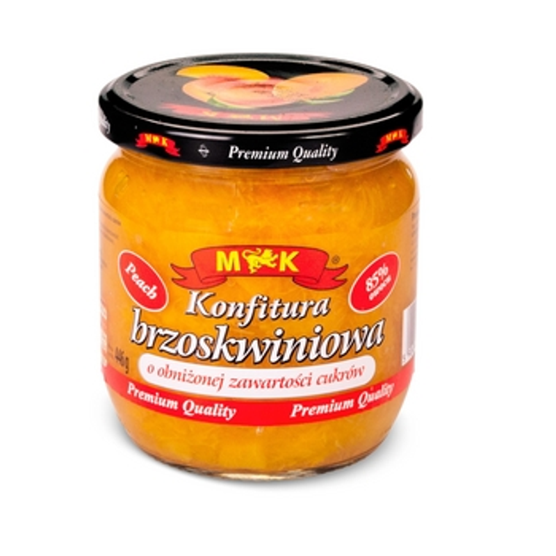 MK Konfitura brzoskwiniowa o obniżonej zawartości cukru 446g