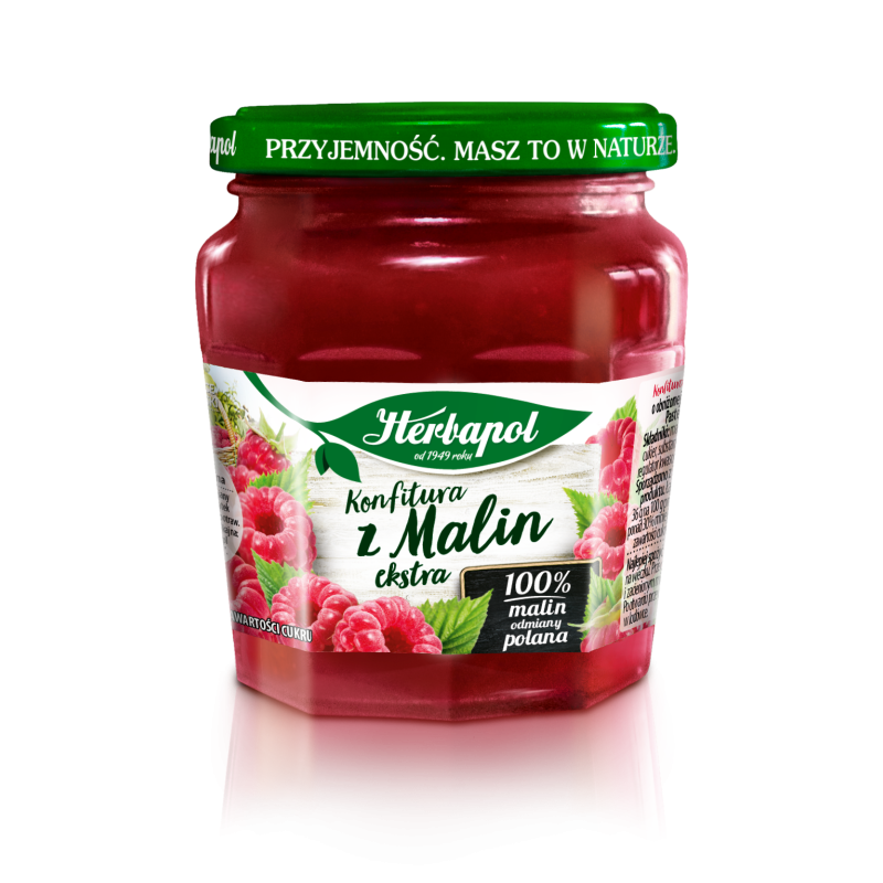 Herbapol konfitura z malin extra 240g