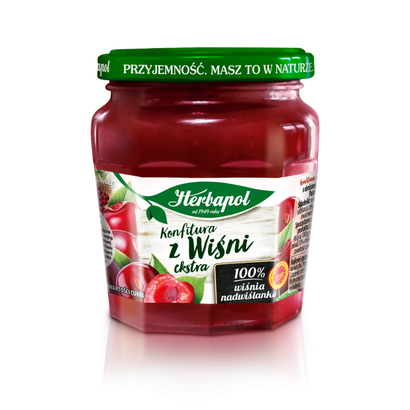 Herbapol konfitura z wiśni extra 240g