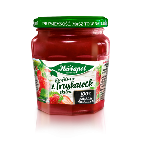 Herbapol konfitura z truskawek extra 240g