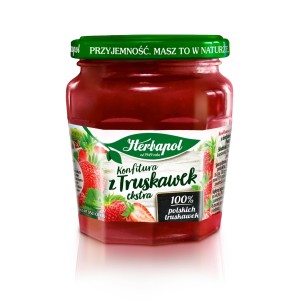 Herbapol konfitura z truskawek extra 240g