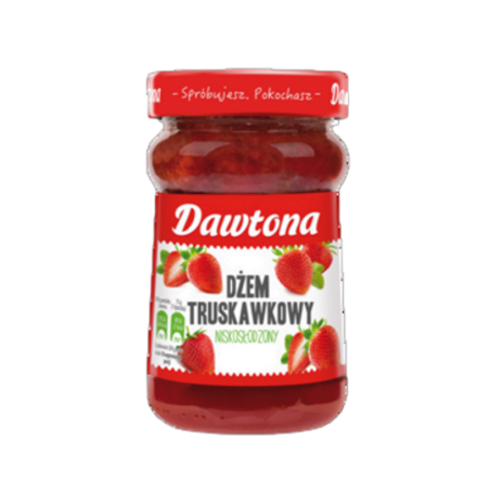 Dżem truskawkowy niskosłodzony 280g Dawtona