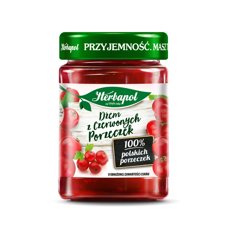 Herbapol dżem z czerwonych porzeczek 280g