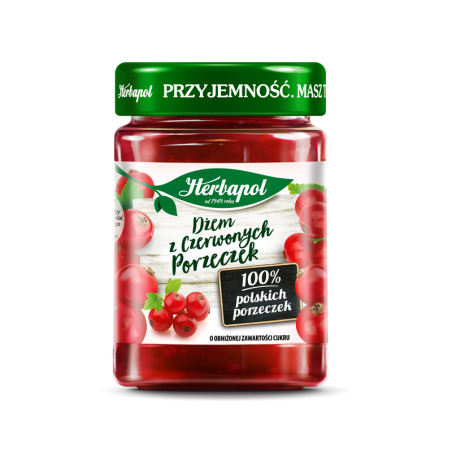Herbapol dżem z czerwonych porzeczek 280g