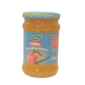 Dżem brzoskwiniowy o obniżonej zawartości cukrów 280g, ANNA