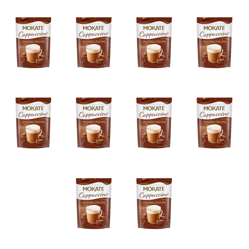 Mokate Cappuccino z belgijską czekoladą 110g X10