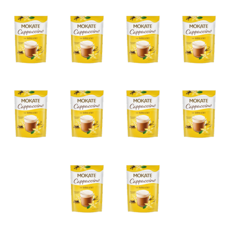 Mokate Cappuccino o smaku Waniliowym 110g X10