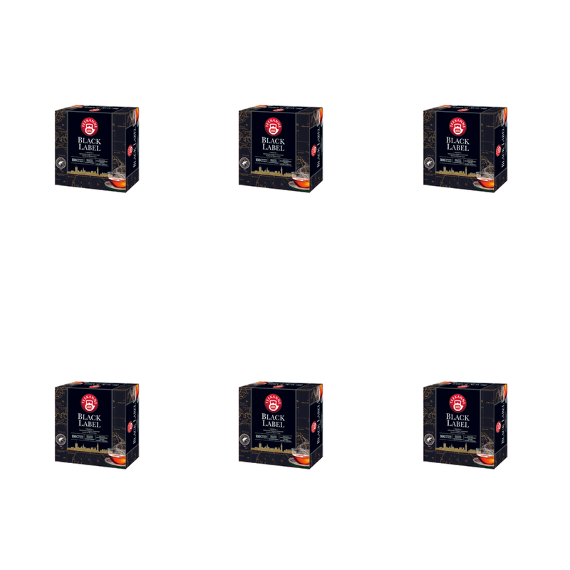 Herbata czarna TEEKANNE Black Label 100 torebek x 2,00g X6