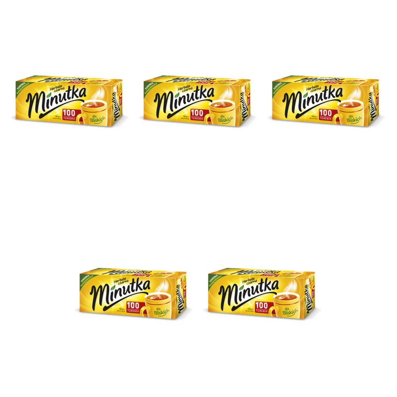 Minutka czarna - 140g (100x1,4g) X5