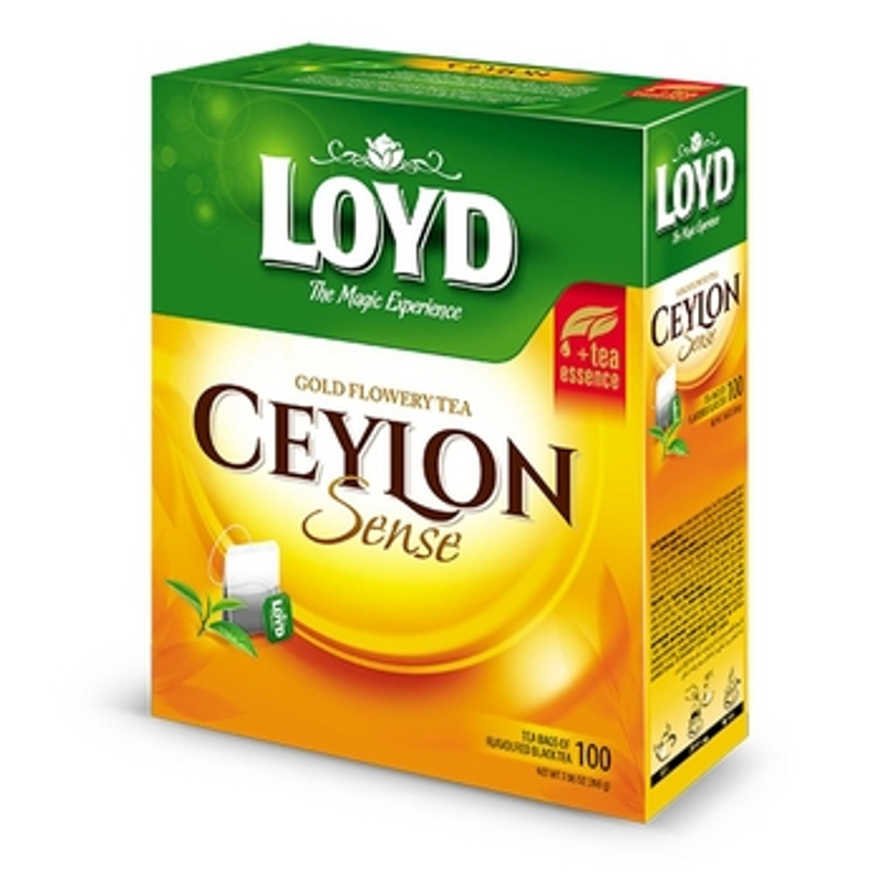 LOYD Ceylon Sense z esencją herbaty - 100 torebek (dwukomorowa)200g