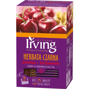 Irving Herbata czarna wiśniowa z kardamonem 30 g (20x1,5 g)