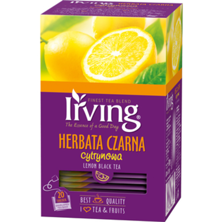 Irving Herbata czarna cytrynowa 30 g (20x1,5 g)
