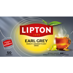 Lipton Earl Grey Classic Herbata Czarna 75 G (50 torebek)