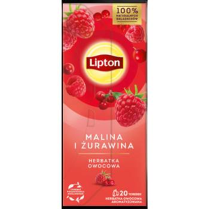Lipton Fruit Malina i Żurawina 20TB