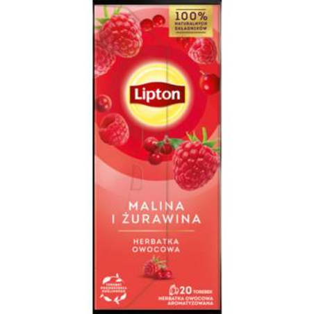 Lipton Fruit Malina i Żurawina 20TB
