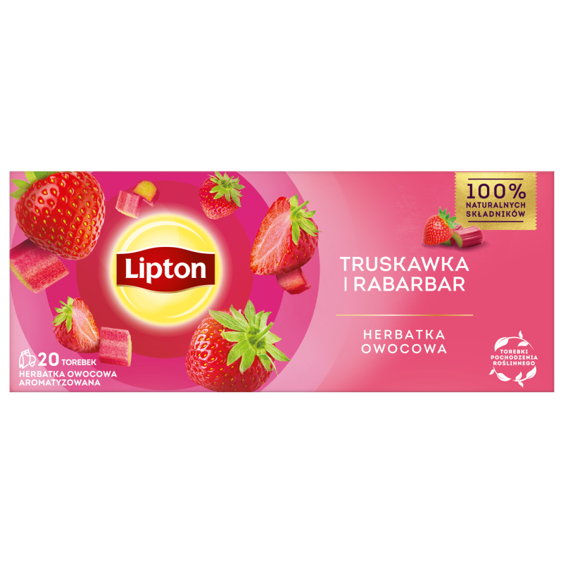 Lipton Fruit Truskawka i Rabarbar 20TB