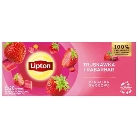 Lipton Fruit Truskawka i Rabarbar 20TB