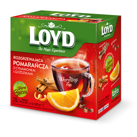 Loyd Herbatka Rozgrzewająca Pomarańcza & Cynamon (20x2g)