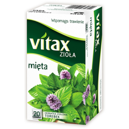 Herbata Vitax Zioła Mięta 20 torebek x 1,5g