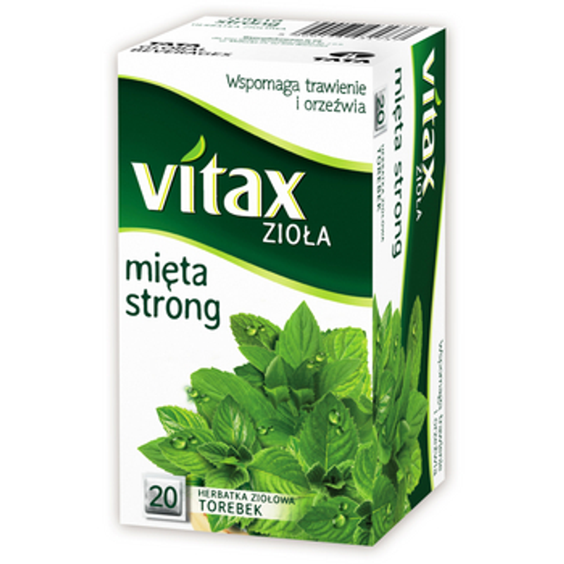 Herbata Vitax Zioła Mięta Strong 20 torebek x 1,5g