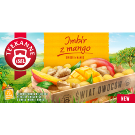 Herbatka owocowa TEEKANNE Imbir z mango 20 torebek