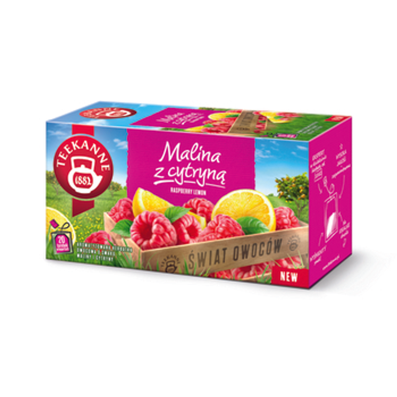 Herbatka owocowa TEEKANNE Świat Owoców Malina z cytryną 20x2.25g