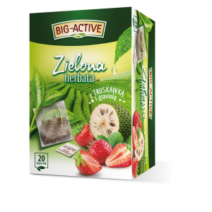 Big-Active - Herbata zielona z truskawką i graviolą (20tb x 1,5g)