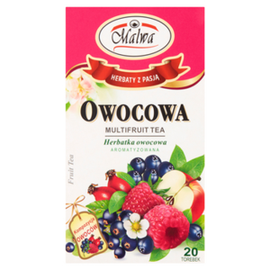 Malwa Herbata Owocowa - Ekspresowa Herbatka Wieloowocowa 20 Torebek 40g