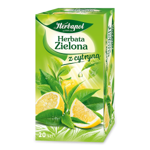 Herbapol Herbata zielona z cytryną (20 torebek x 1,7g) 34g