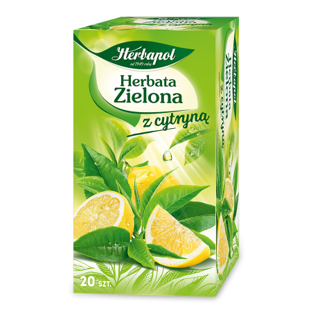 Herbapol Herbata zielona z cytryną (20 torebek x 1,7g) 34g