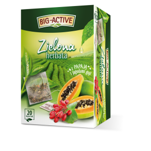 Big-Active - Herbata zielona z papają i jagodami goji (20tb x 1,7g)