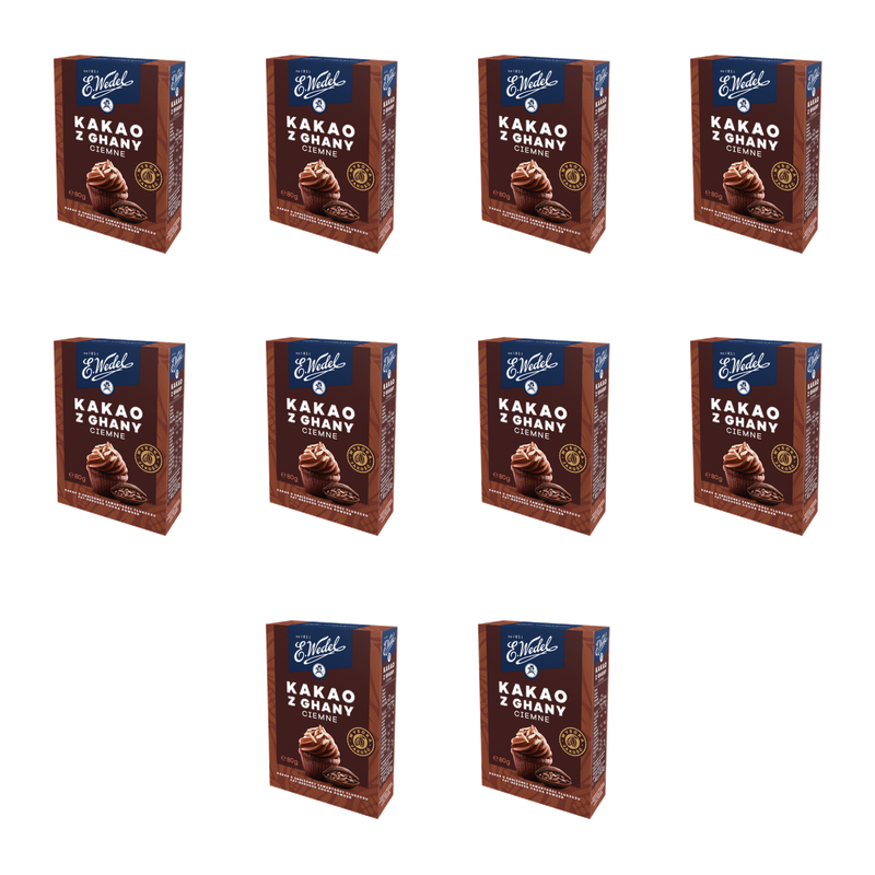 E. Wedel Kakao ciemne z Ghany 80g X10