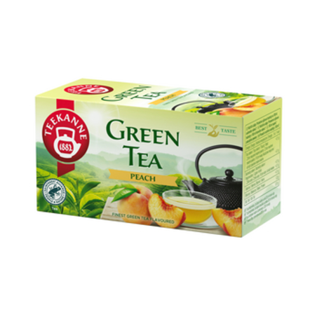 Herbata zielona Teekanne Green Tea Peach 20 TOREBEK x 1,75g RFA