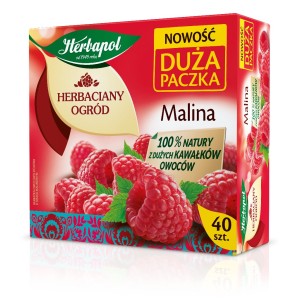 Herbaciany Ogród herbatka owocowa malina Rodzinna Paczka 40tb/108g