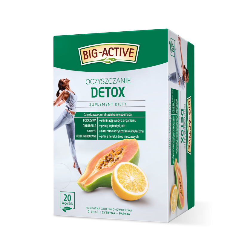 Big-Active - DETOX Oczyszczanie. (Suplement Diety), (20 torebek x 2g), 40g