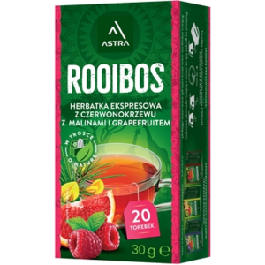 ASTRA ROOIBOS z maliną i grapefruitem 20 torebek ekspresowa