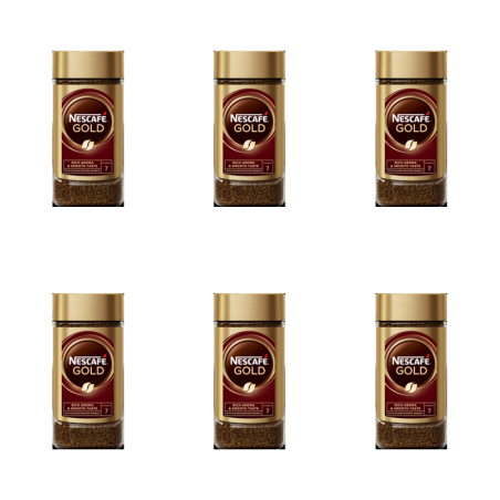 NESCAFÉ GOLD Kawa rozpuszczalna 200g X6