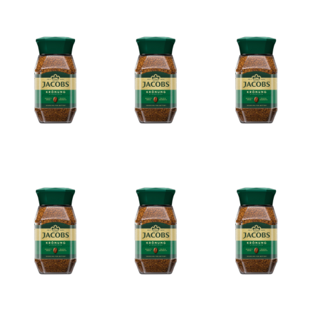 Jacobs Kronung Kawa rozpuszczalna 200 g X6